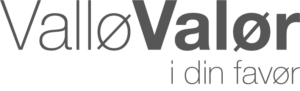 ValløValør Logo sort/hvid
